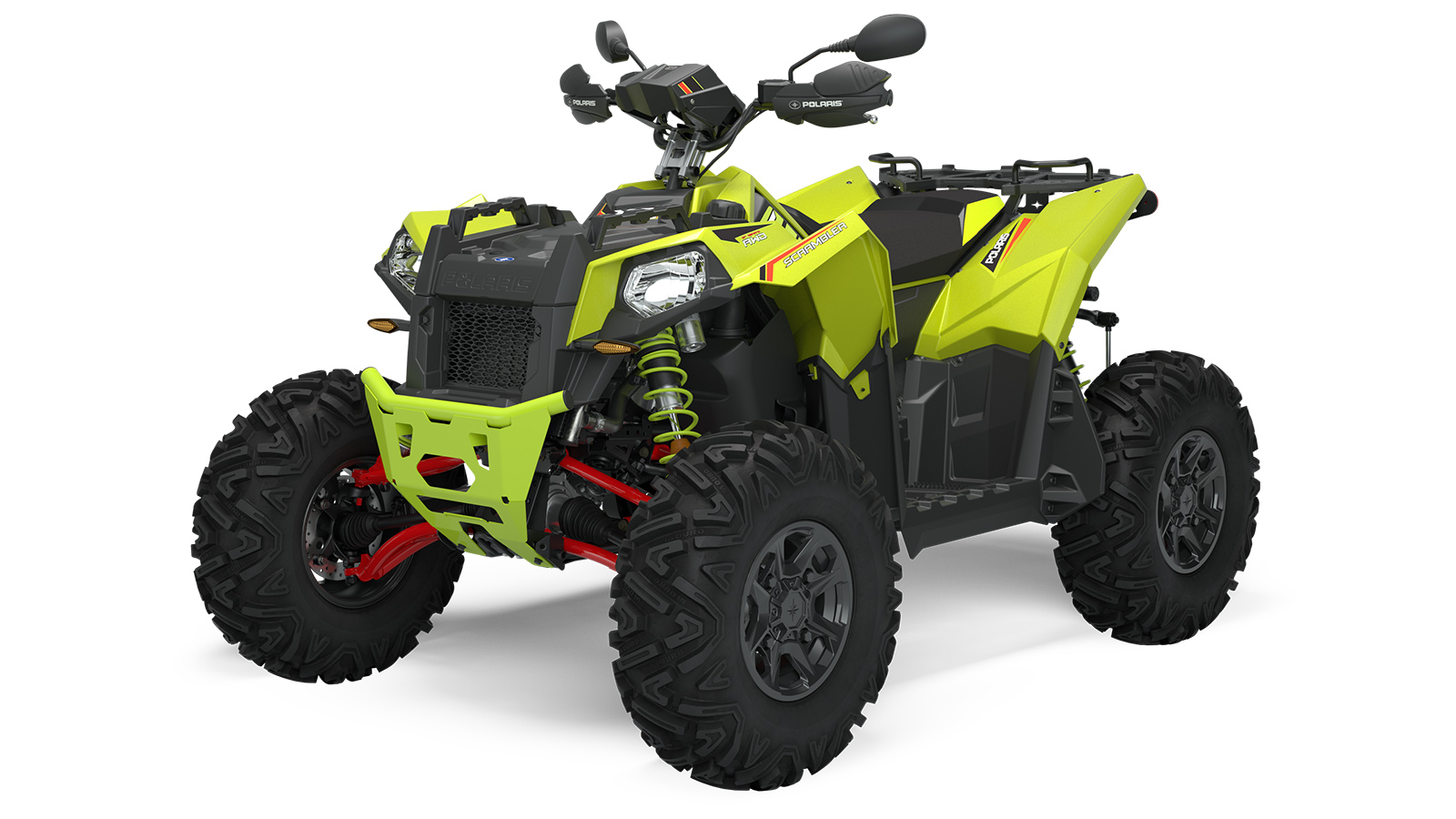 s2025 atv scramblerxp1000s preegi liftedlimepearl cgi front3q A25SGE95KT